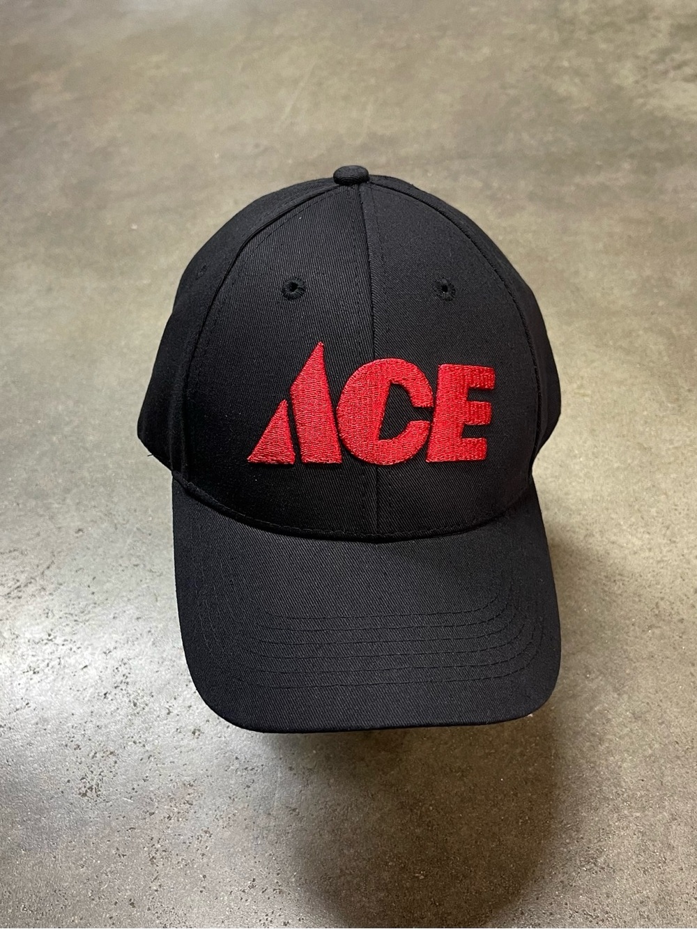 ACE Hardware Black Red Logo Adjustable Hat